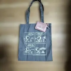 Coleman スヌーピー 両A面トートバッグ＆キーチェーン付きコインケース