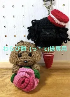 トイプードル あみぐるみ ✨わらび餅 (っ ॑꒳ ॑c)様専用✨