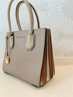 【美品】マイケルコース ミニバッグ マーサーペブル アコーディオン