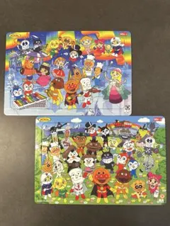 【2点セット】アンパンマン　ジグソーパズル ファスナーケース付きのサムネイル