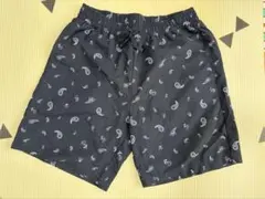 美品 GU ペイズリー柄 パンツ M 紺のサムネイル