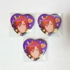 あんスタ　斑　ハート缶バッジ
