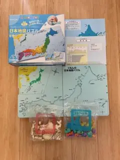くもん　日本地図パズル　箱あり