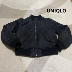 UNIQLO ユニクロ　 MA-1ブルゾン ジャケット ブラック 黒 S