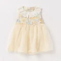 petit main / プティマイン　花柄　チュールワンピース　70