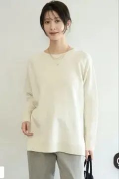 UNFILO(アンフィーロ) コットンカシミヤニット クルーネック　Sサイズ