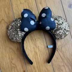 ミニーマウス耳カチューシャ（スパンコール）