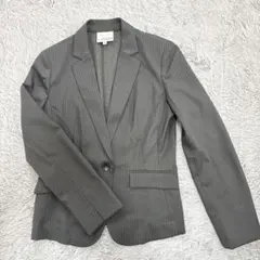 グレーストライプパンツ&スカートスーツ4点13号