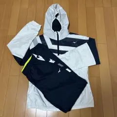 MIZUNO ナイロンパーカーセットアップ adidasクロップド丈パンツ