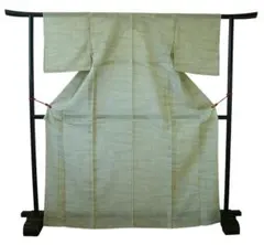 美品 ロング寸 単衣 着物通の貴女に 塩沢紬（正絹）仕立上り＜TT1388