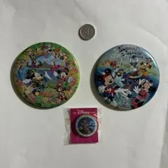 ディズニー ミッキーマウス　缶バッジ 3点セット