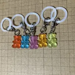 ハリボー風グミベア めじるしアクセサリー 5色セット　①