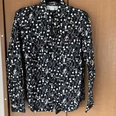 古着　ロック　柄シャツ　XL 日本製