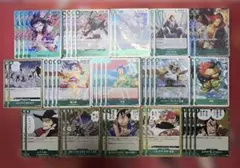 緑ミホーク デッキパーツ 42枚+公式スリーブ10枚 ドンパラレル3枚