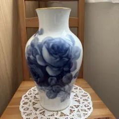 希少 大倉陶園 瑠璃 金蝕バラ 特注 花瓶 花器 金彩 銀彩 - メルカリ