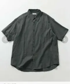 FREAK'S STORE コットンストライプ半袖シャツのサムネイル