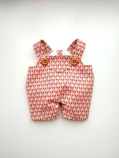 さくらんぼ柄サロペット