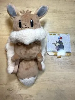 ボタンのイーブイリュック型ポーチ