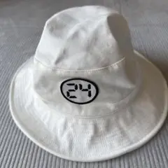 ホワイト 24刺繍 ハット