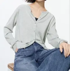 UNIQLO UVカットクルーネックカーディガン