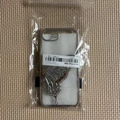iPhone16eケース 蝶モチーフ キラキラ