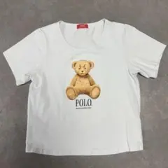 dazzlin POLO BCS コラボ ベアモチーフコンパクトTシャツ ブルーのサムネイル