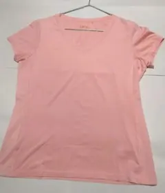 UNIQLO DRY VネックTシャツ ピンク XL