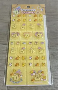 ポムポムプリン 30周年　タイルシール サンリオ
