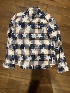 SOPHNET. 星柄チェック 長袖シャツ