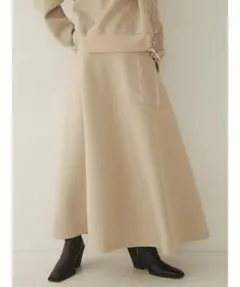 405 コトリカCOTORICA  キルティングポケットフレアスカート新品タグ付