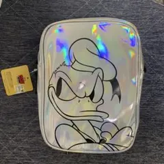 ディズニー　ドナルドダック　ホログラムショルダーバッグ