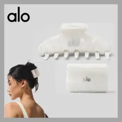 alo yoga ヘアクリップ - White - メルカリ