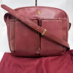 【美品✨️】カルティエ ショルダーバッグ トリニティ シボ革 C金具 大容量のサムネイル