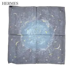 HERMES スカーフ カレ45 ガヴロッシュ 星の時代 シルク100%