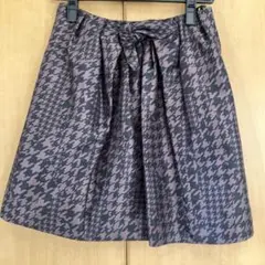 Stola. 千鳥柄ウエストリボンスカート 38