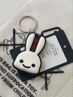 CUNE ウサギ PVCキーホルダー「ふぐふぐ」ブルー未使用品