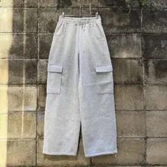 カーゴスタイル グレー スウェットパンツ