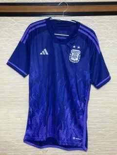 adidas】名作！アルゼンチン代表 2014 W杯 AWAY ユニフォーム - メルカリ