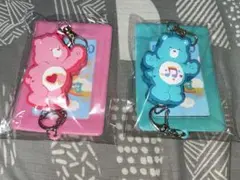 ケアベア ラバーマスコット付きリールパスケース 2種