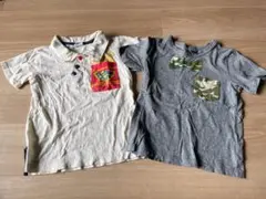 JUNKSTOREポロシャツ　bROOM蝶ネクタイ迷彩Tシャツセット 120のサムネイル