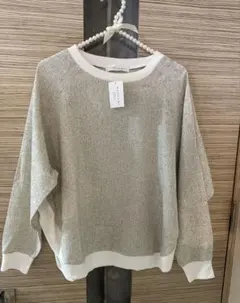 値下げ11/16迄　新品　AS KNOW AS plus薄手ラグランスリーブ長袖