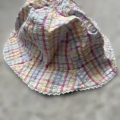 西松屋 ベビー帽子 50cm チェック柄
