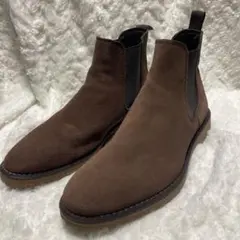 【美品】ZARA MAN サイドゴアブーツ スウェード ラバーソール