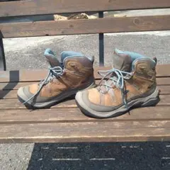 KEEN トレッキングシューズ ハイカット ブラウン/ブルー　24cm