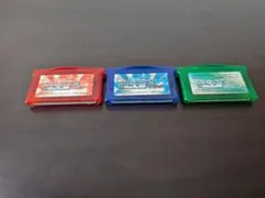 電池交換済みポケットモンスター ルビー・サファイア・エメラルド 3本セット