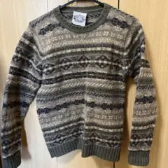 Jamieson's フェアアイル柄ウールセーター