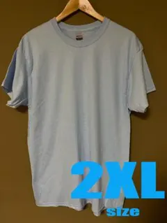 GILDAN ギルダン 無地 6oz 2XL ライトブルー Tシャツ 半袖