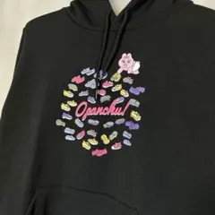 【新品 M】おぱんちゅうさぎ パーカー　ブラック