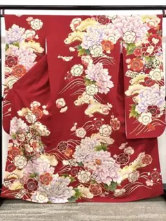 振袖 金駒 金彩 銀通し 紋意匠 桜 身丈170cm HKT202 - メルカリ