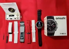 【新品同様】Amazfit T-Rex 3 オプションベルト5本付き　絶対お得！